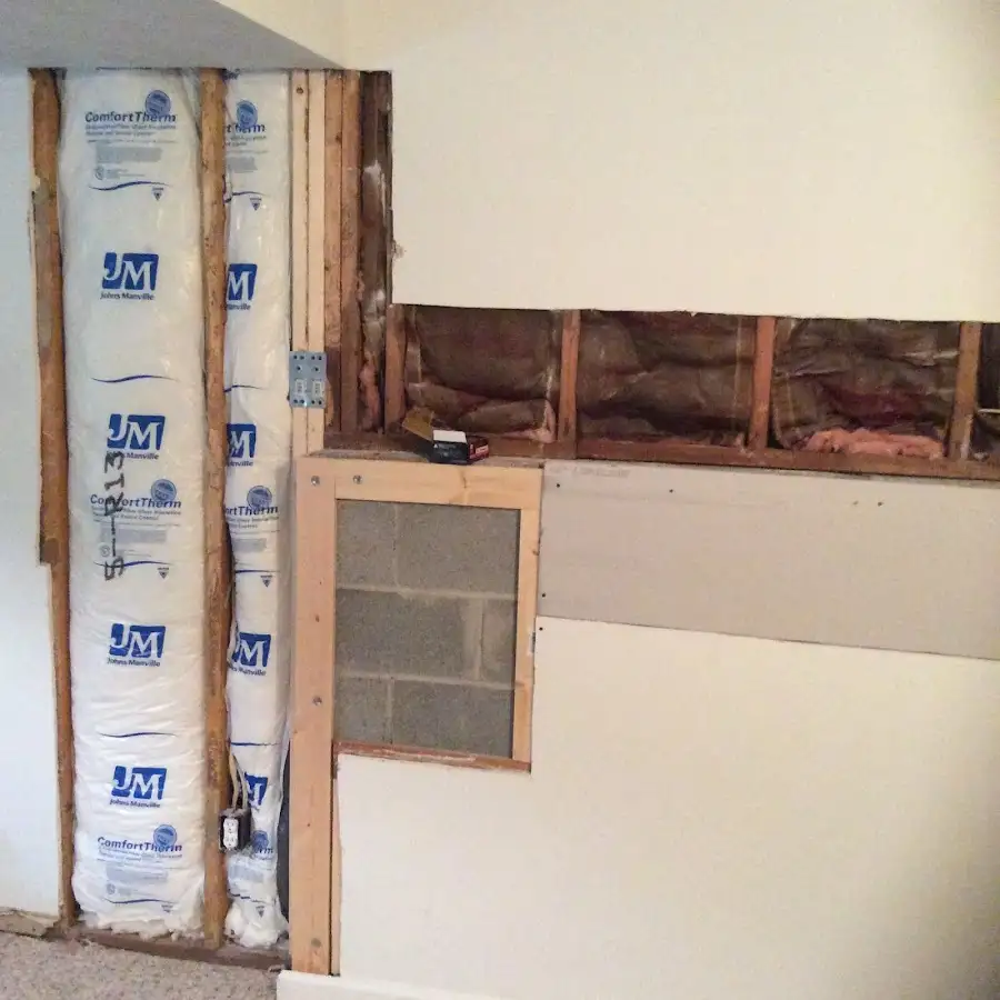 Wall insulation replacement during Contents Cleaning & Restoration in Sunset